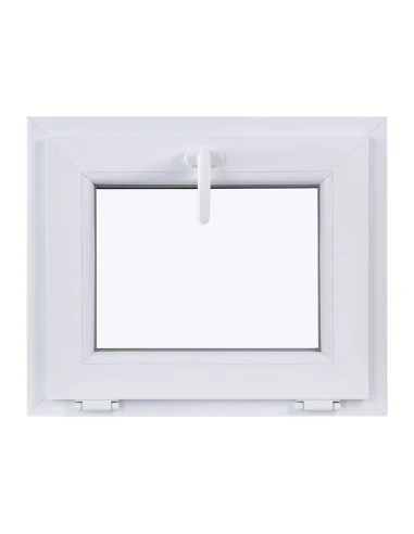 Kunststofffenster KIPP 600 x 500 mm Zweifachverglasung Weiß - SOFORT VERFÜGBAR