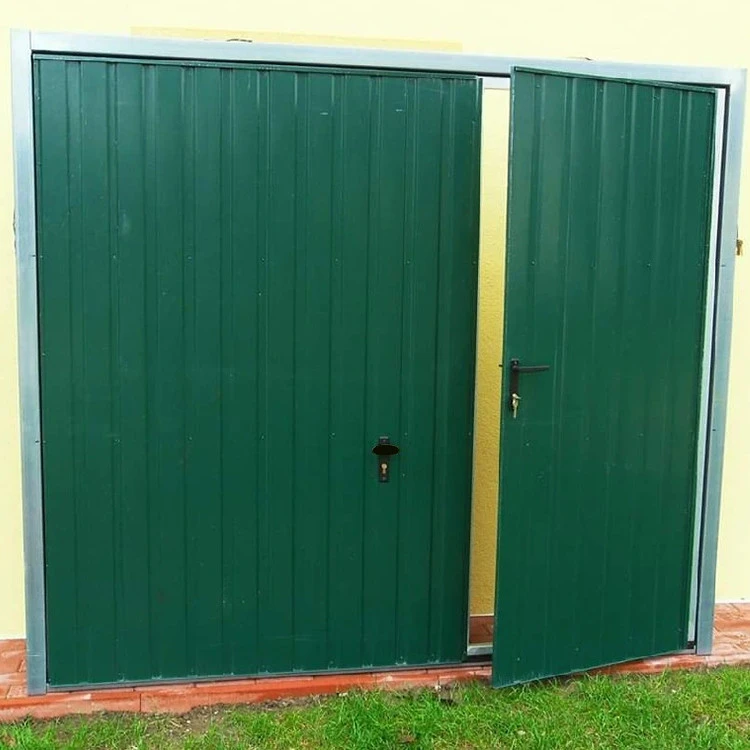 Stahl Garagentor Zweiflügelig - Breite: 240 cm x Höhe: 200-300 cm