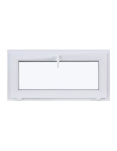 Kunststofffenster KIPP 1000 x 500 mm Zweifachverglasung Weiß - SOFORT VERFÜGBAR