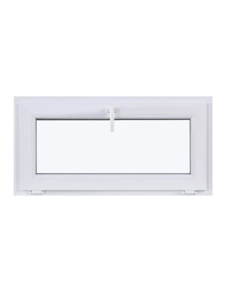 Kunststofffenster KIPP 1000 x 500 mm Zweifachverglasung Weiß - SOFORT VERFÜGBAR