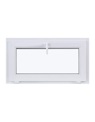 Kunststofffenster KIPP 900 x 500 mm Zweifachverglasung Weiß - SOFORT VERFÜGBAR