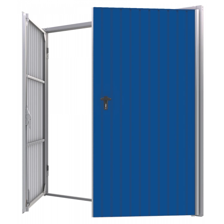 Stahl Garagentor Zweiflügelig - Breite: 240 cm x Höhe: 200-300 cm