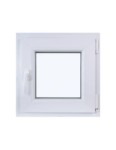 Kunststofffenster DREH/KIPP 500 x 500 mm Zweifachverglasung Weiß - SOFORT VERFÜGBAR