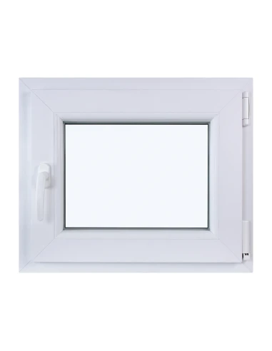 Kunststofffenster DREH/KIPP 600 x 500 mm Zweifachverglasung Weiß - SOFORT VERFÜGBAR