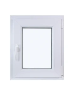 Kunststofffenster DREH/KIPP 500 x 600 mm Zweifachverglasung Weiß - SOFORT VERFÜGBAR