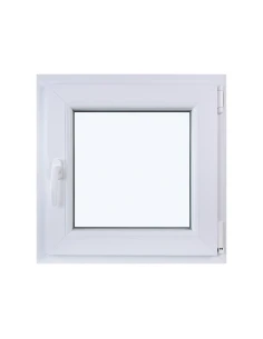 Kunststofffenster DREH/KIPP 600 x 600 mm Zweifachverglasung Weiß - SOFORT VERFÜGBAR
