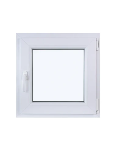 Kunststofffenster DREH/KIPP 600 x 600 mm Zweifachverglasung Weiß - SOFORT VERFÜGBAR