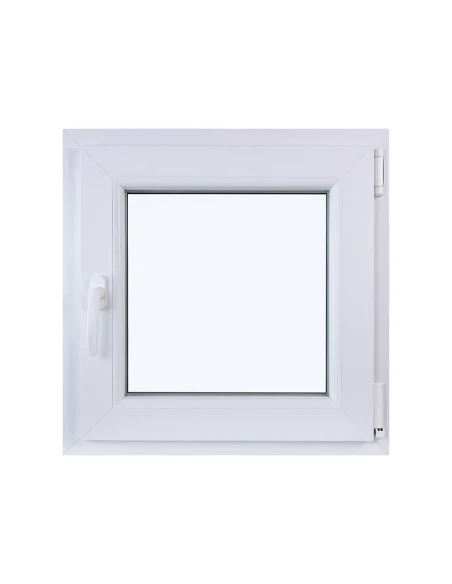Kunststofffenster DREH/KIPP 600 x 600 mm Zweifachverglasung Weiß - SOFORT VERFÜGBAR