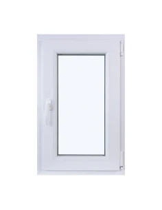 Kunststofffenster DREH/KIPP 500 x 800 mm Zweifachverglasung Weiß - SOFORT VERFÜGBAR