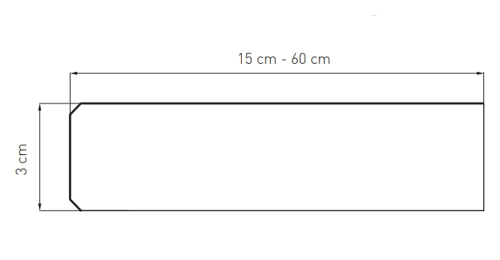 Marmorfensterbank &ndash; Ma&szlig;schema sowie Beschreibung der Eigenschaften von Naturstein.