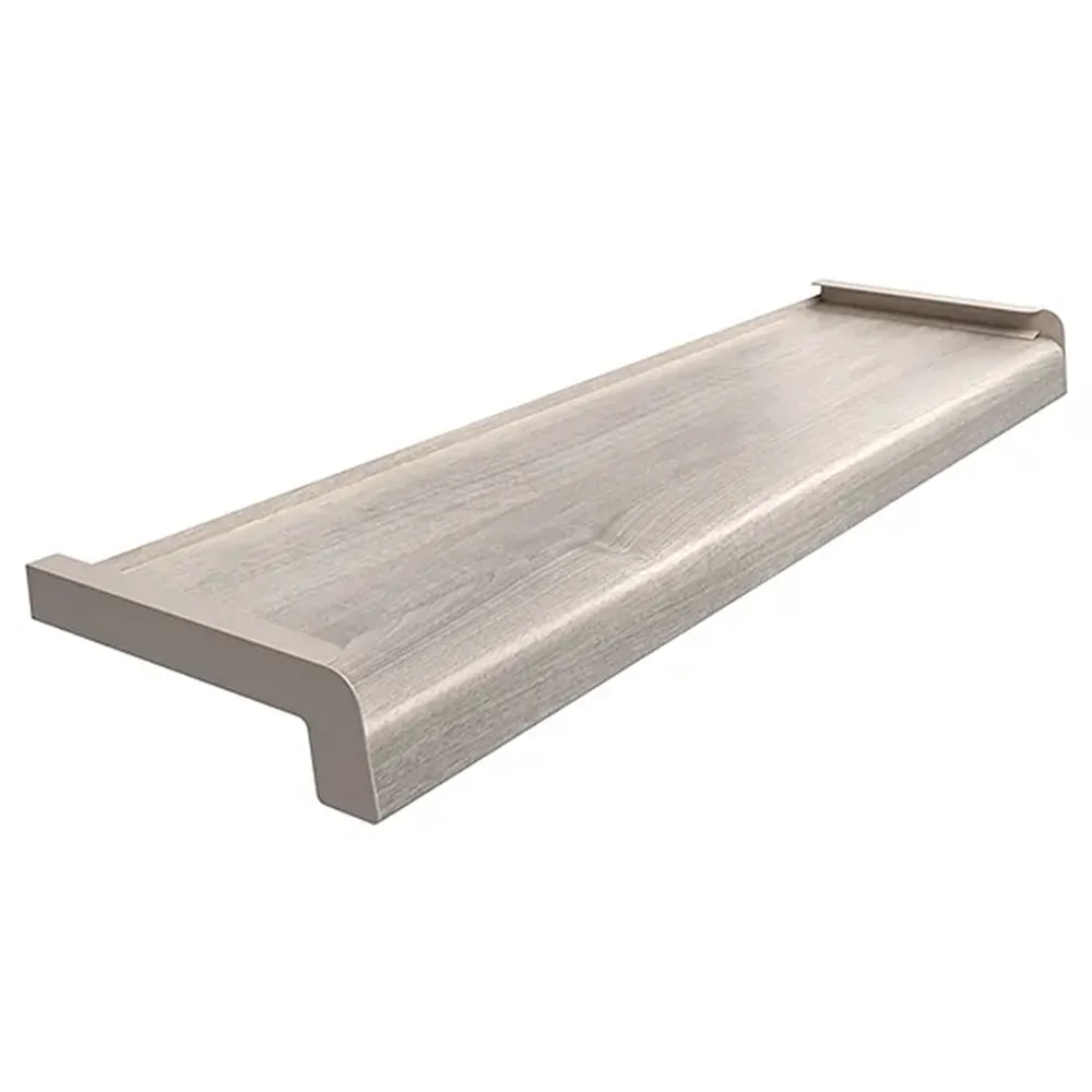 Au&szlig;enfensterbank aus Stahl in Eiche Gebleicht, inklusive technischer Daten&uuml;bersicht (250 &times; 150 mm, 0,7 mm Blechst&auml;rke, f&uuml;r den Au&szlig;enbereich).