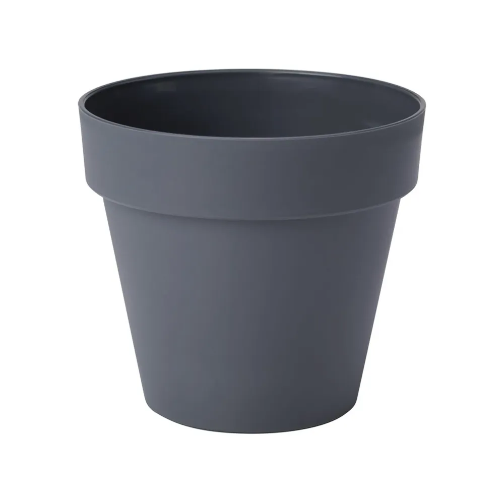 Blumentopf in Anthrazit f&uuml;r einen Blumentopfhalter am Loft-Gitter &ndash; ideal f&uuml;r Pflanzen und Dekorationen.