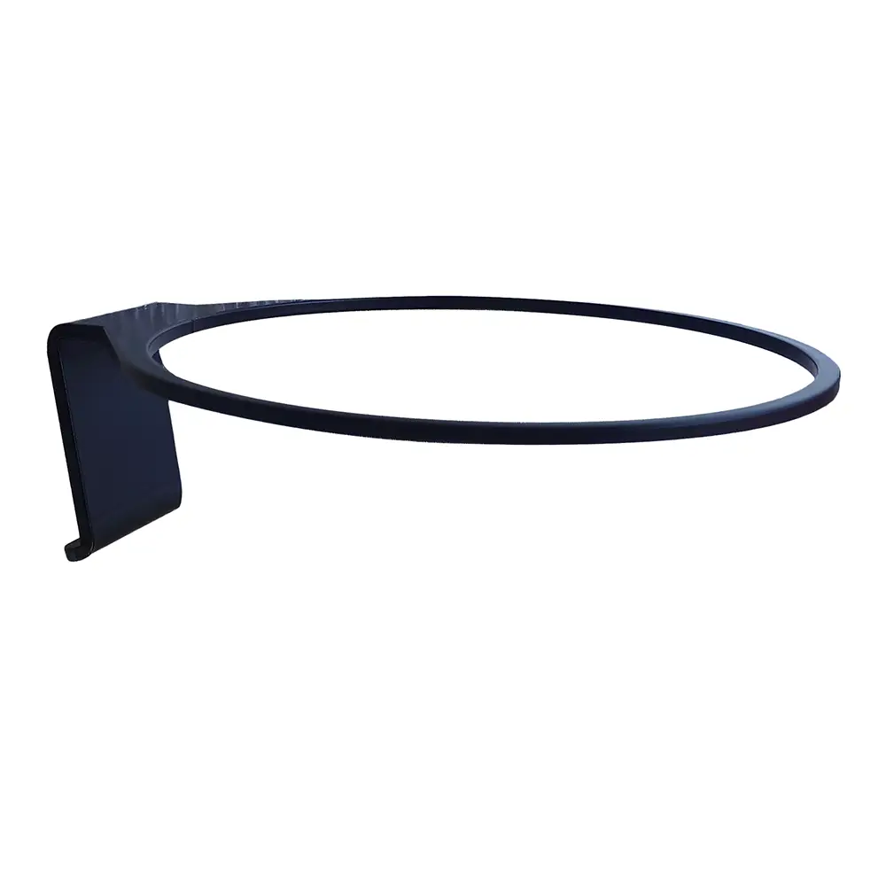 Metallischer Blumentopfhalter f&uuml;r Loft-Gitter mit Halterung f&uuml;r Gitter mit einer Maschenweite von 40 &times; 40 mm.